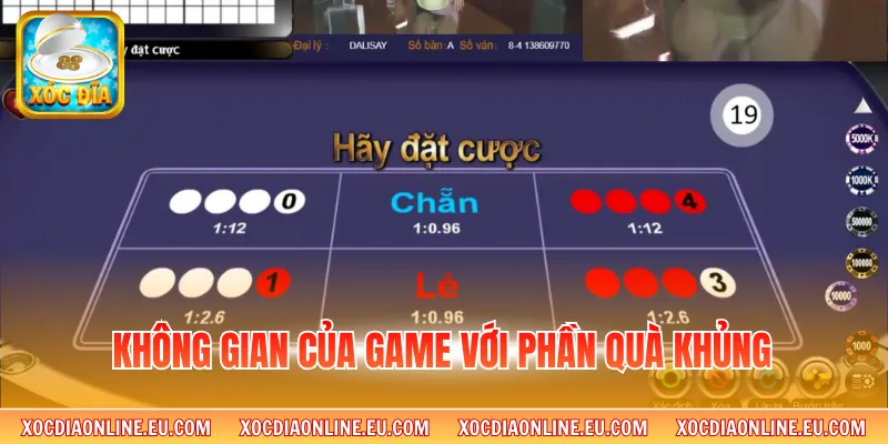 Không gian của game với phần quà khủng 