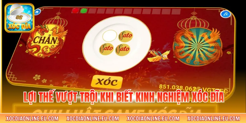 Lợi thế vượt trội khi biết kinh nghiệm xóc đĩa